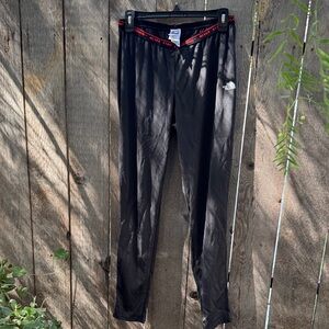 The North Face Men's Black Joggers with Red Accents